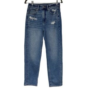 {AE American Eagle} "Mom Straight Jean" Cheeky Tapered Leg Denim Jeans
